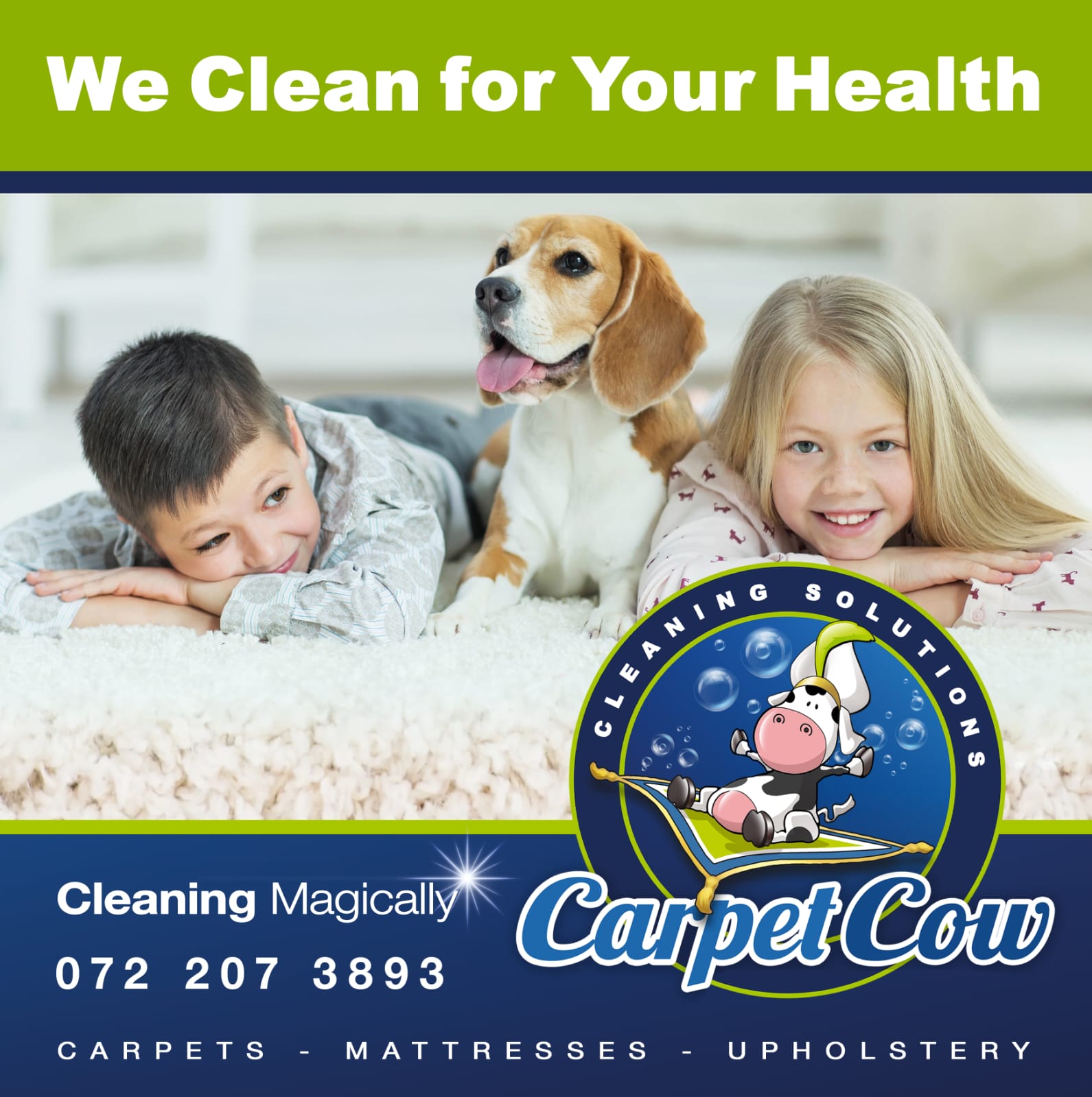 Carpet Cow carpet cleaning campaign